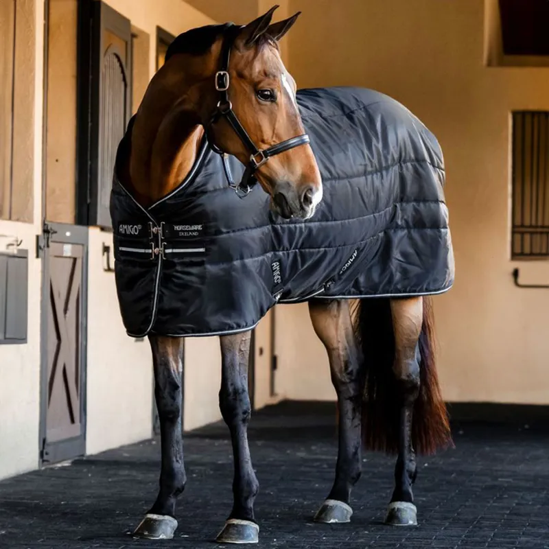 Amigo Ripstop Insulator Plus 200g Detachable Neck Stable Rug - Black