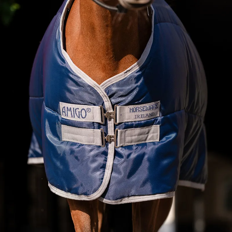 Amigo Ripstop Insulator Plus Pony 200g Stable Rug - Navy/Titanium Grey-4
