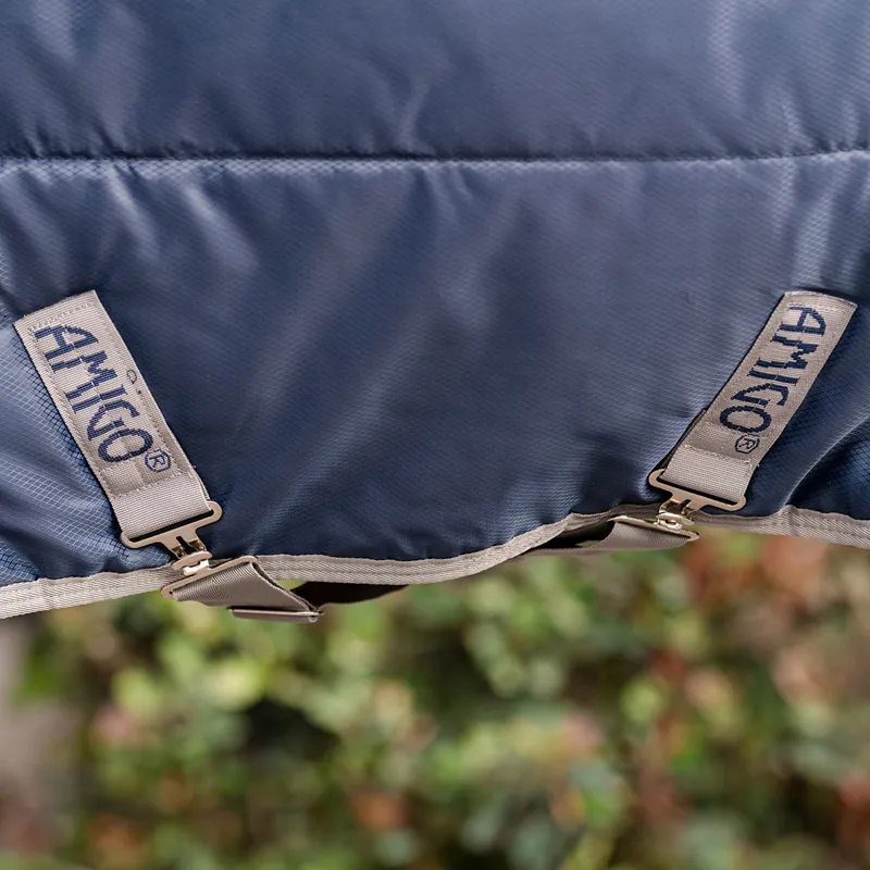 Amigo Ripstop Insulator Plus Pony 200g Stable Rug - Navy/Titanium Grey-2