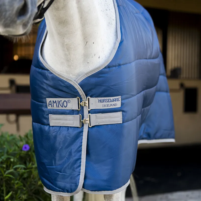 Amigo Ripstop Insulator 350g Stable Rug - Navy/Titanium Grey-4