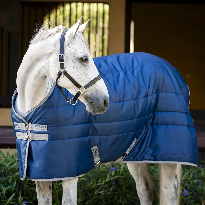 Amigo Ripstop Insulator 350g Stable Rug - Navy/Titanium Grey-3
