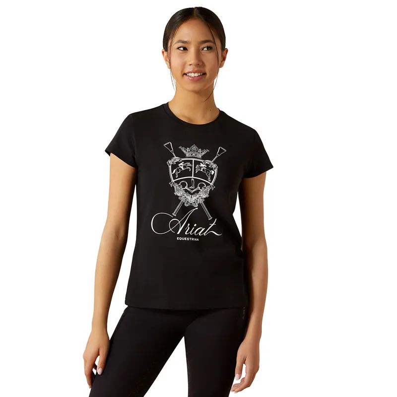 Ariat Ritzy Junior Girls Short Sleeve Tee - Black