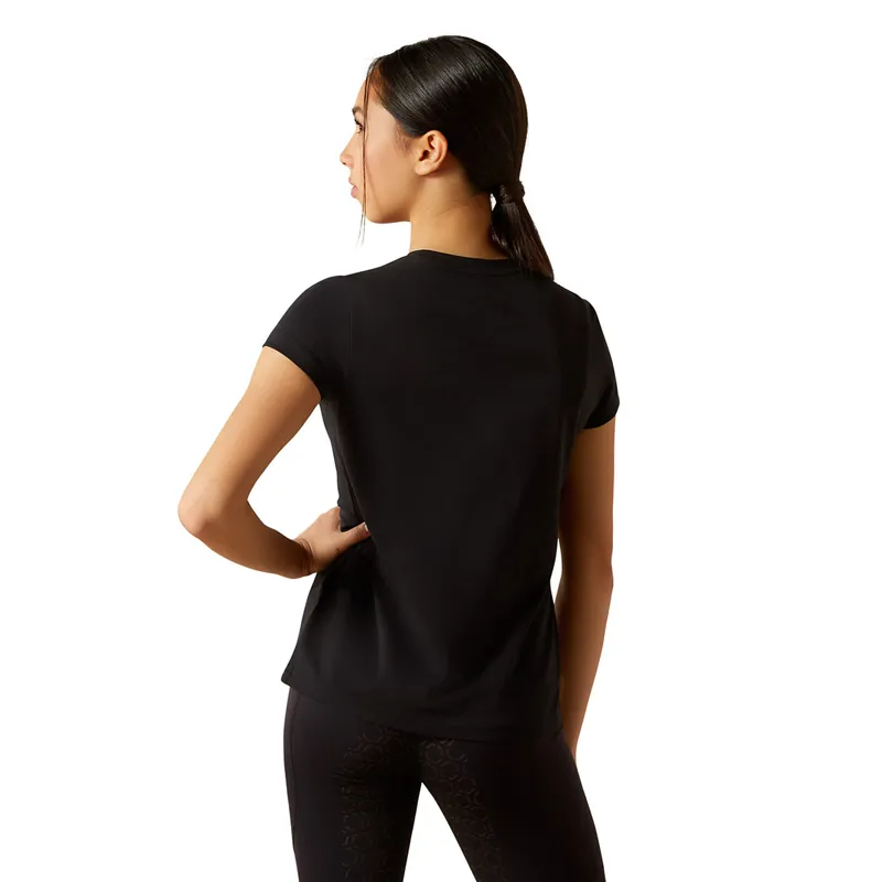 Ariat Ritzy Junior Girls Short Sleeve Tee - Black-1