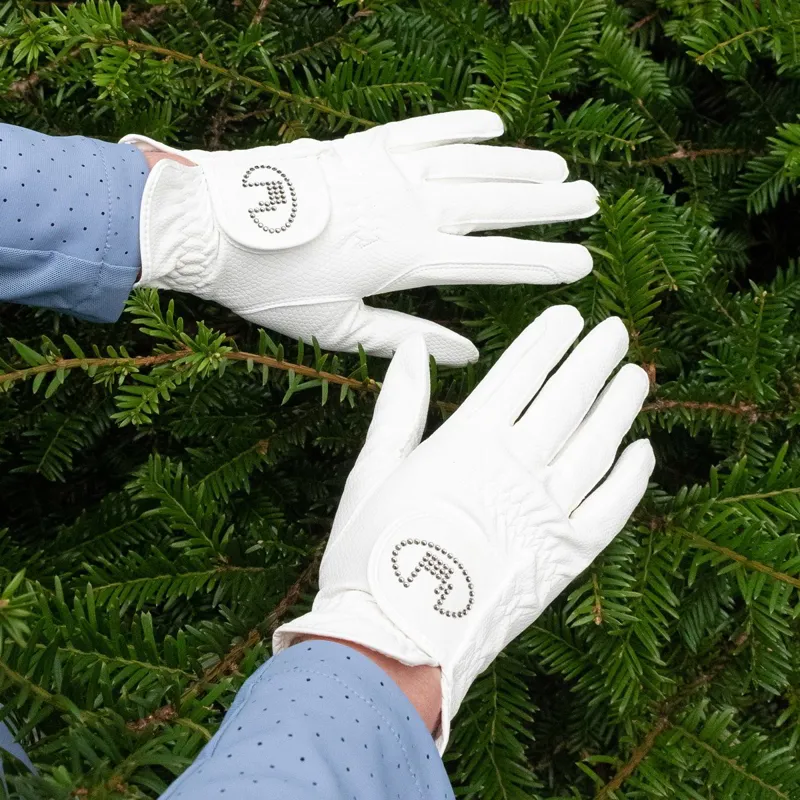 Roeckl Lisboa Adults Riding Gloves - White-4