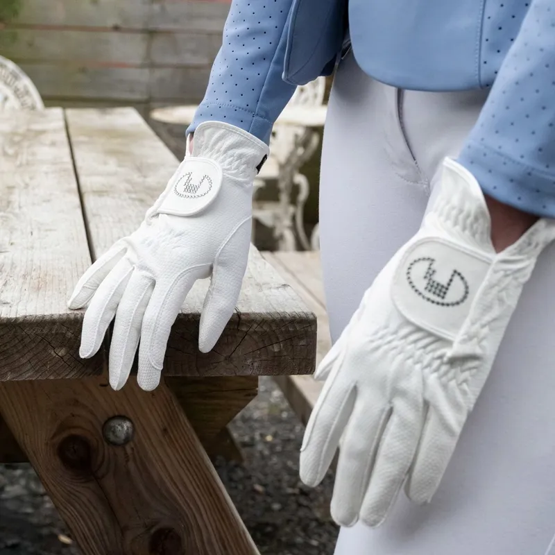 Roeckl Lisboa Adults Riding Gloves - White-5