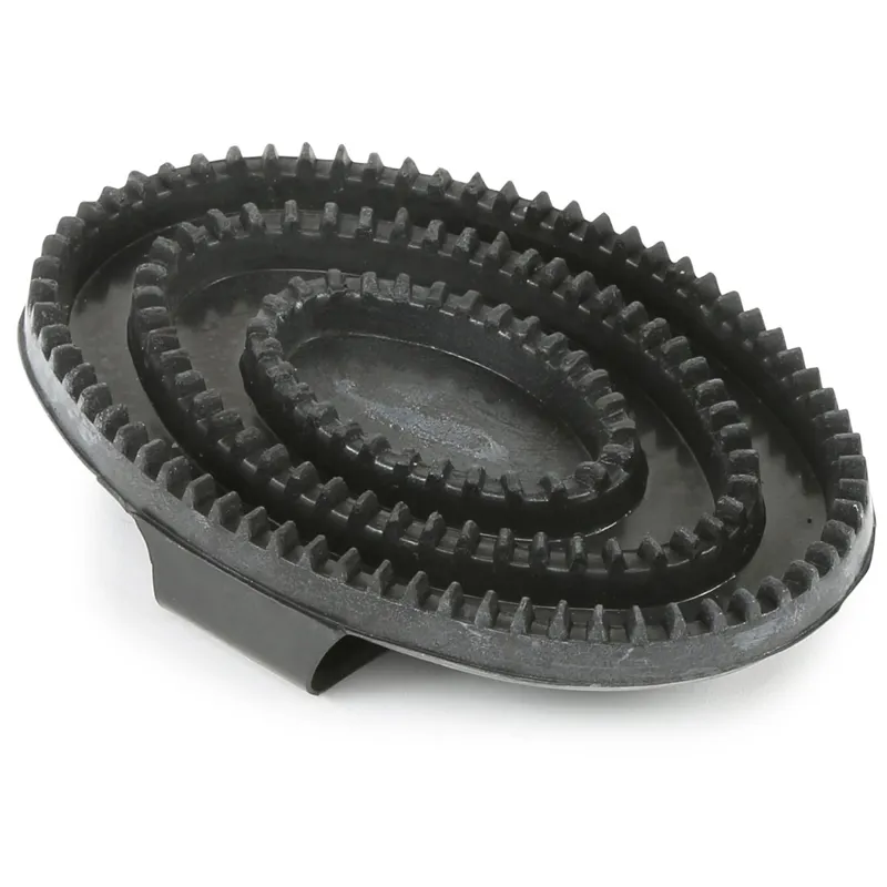 EZI-GROOM Rubber Curry Comb - Black