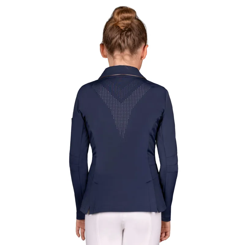 QHP Sariah Junior Girls Show Jacket - Navy-1