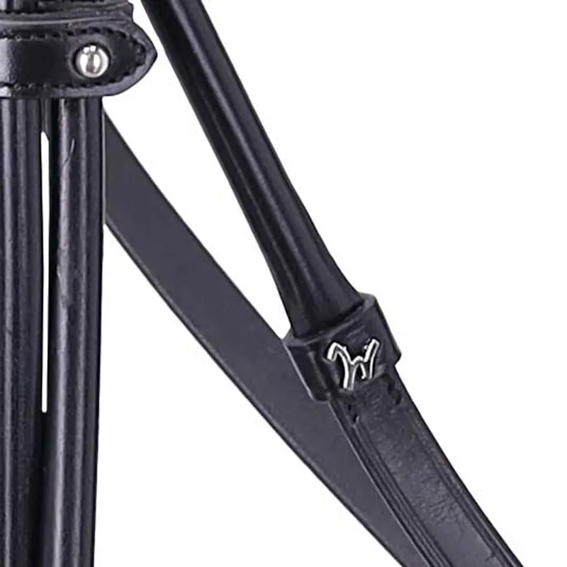 Schockemohle Isabell Werth Bella Rose Double Bridle - Black/Patent-4