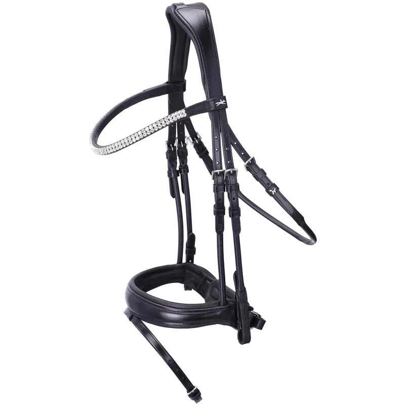 Schockemohle Isabell Werth Johnny Flash Bridle - Black/Silver