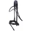 Schockemohle Isabell Werth Satchmo Rolled Flash Bridle - Black/Silver
