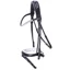 Schockemohle Isabell Werth Satchmo Rolled Flash Bridle - Black/White