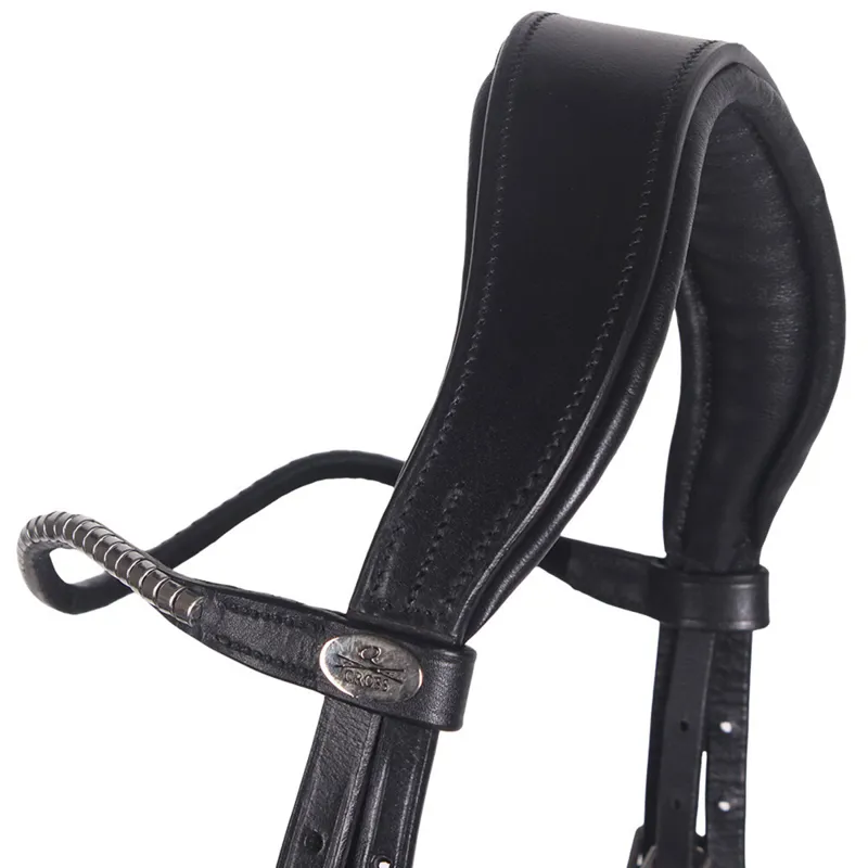 QHP Sedna Bridle with Reins - Black-6