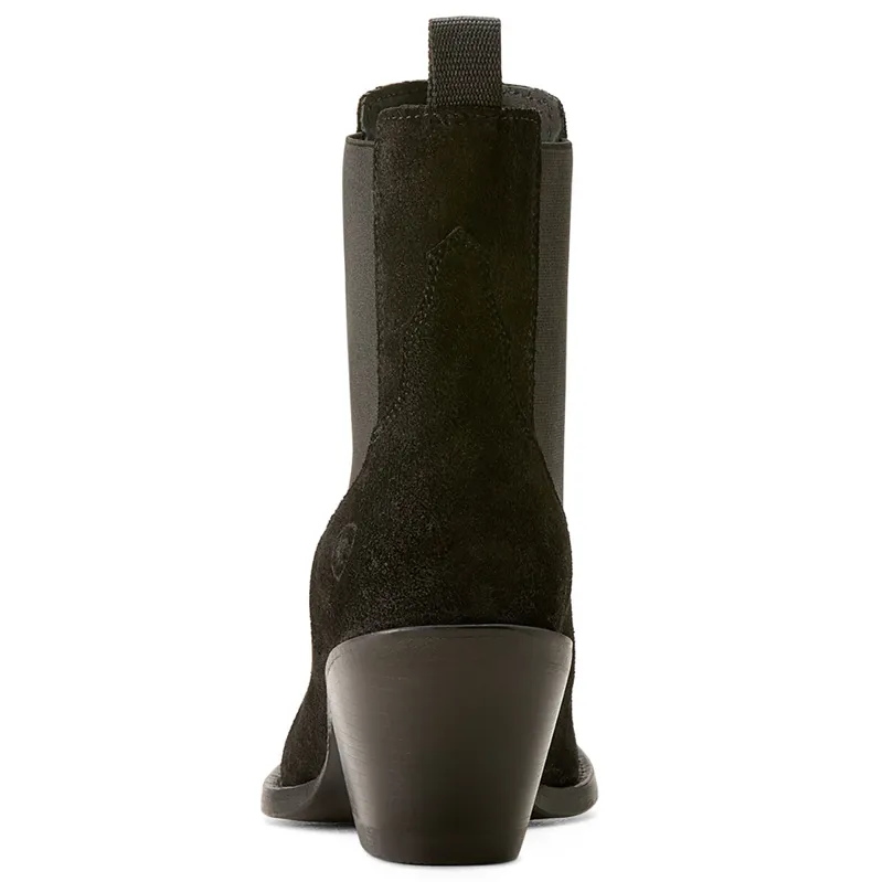 Ariat Womens Shiloh Western Boots - Distressed Black Suede-5