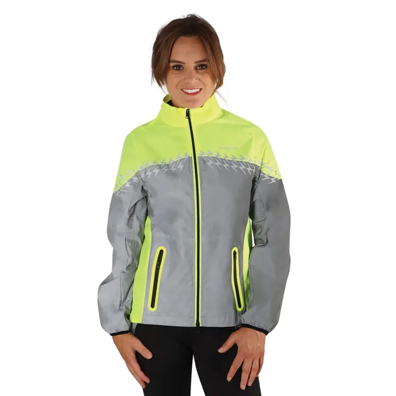 Hy Equestrian Silva Flash Lightweight Duo Reflective Jacket - Yellow