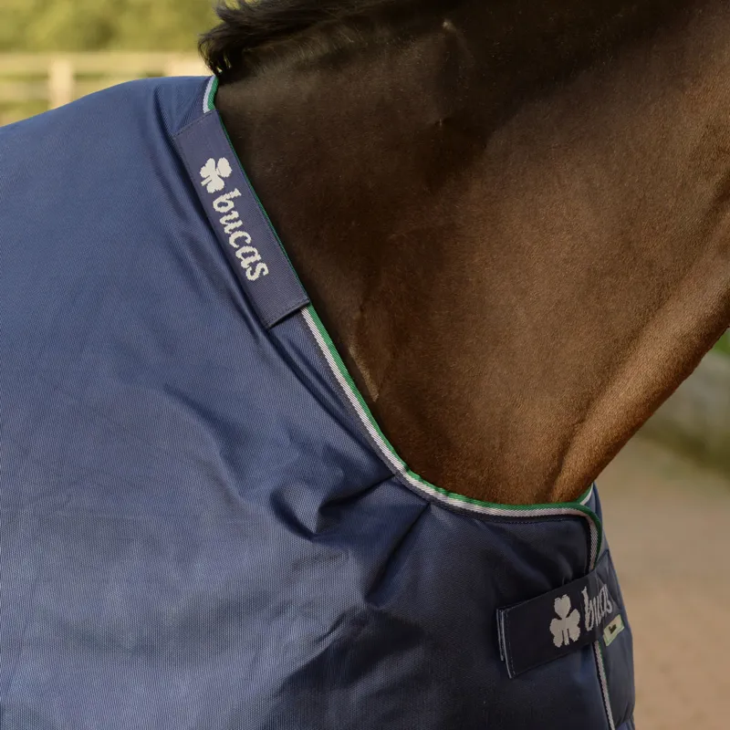 Bucas Smartex 0g Rain Standard Neck Turnout Rug - Blue-6