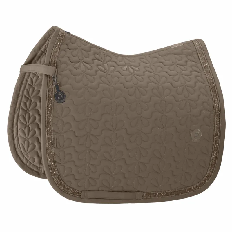 Eskadron Platinum Sparkle Jewel Dressage Saddlecloth - Smokey Taupe