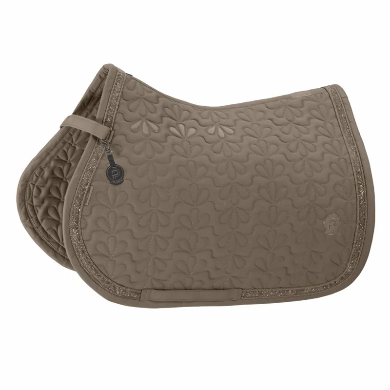 Eskadron Platinum Sparkle Jewel Saddlecloth - Smokey Taupe