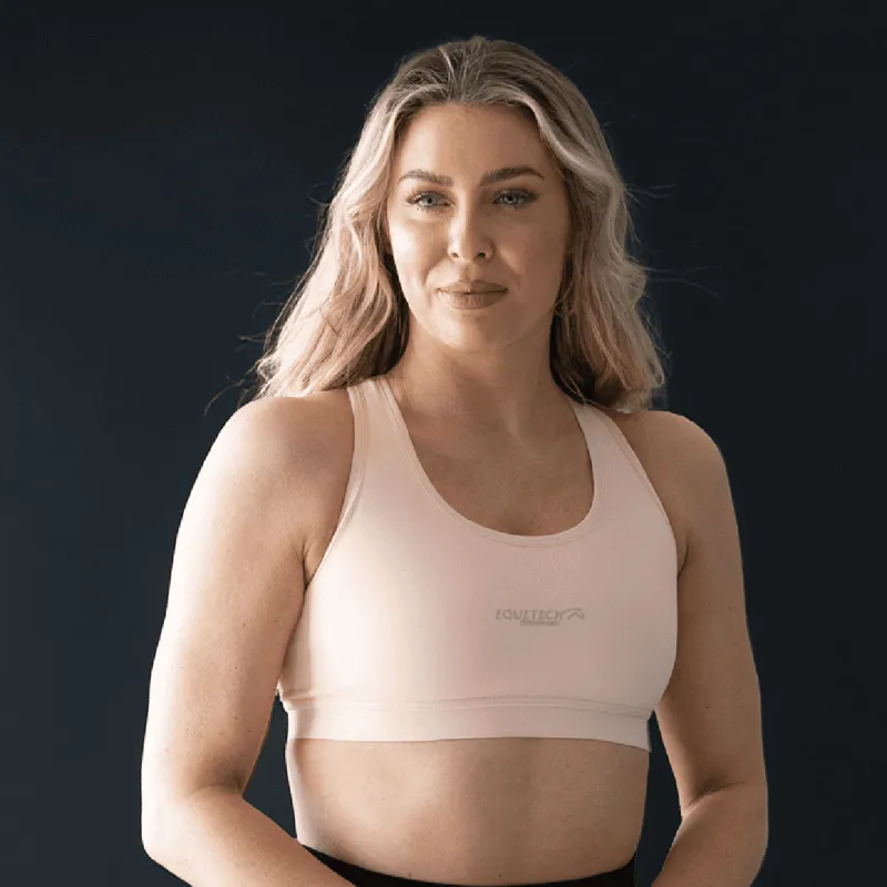 Equetech Performance Sports Bra - Beige-3