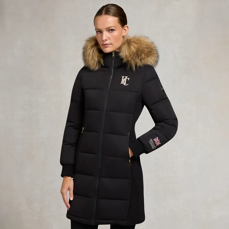 Holland Cooper Team Padded Womens Coat - Black