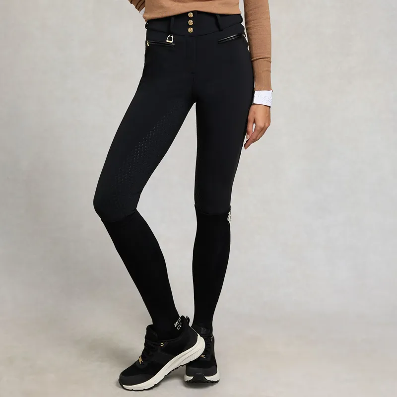 Holland Cooper Thermal Heritage Full Grip Womens Breeches - Black