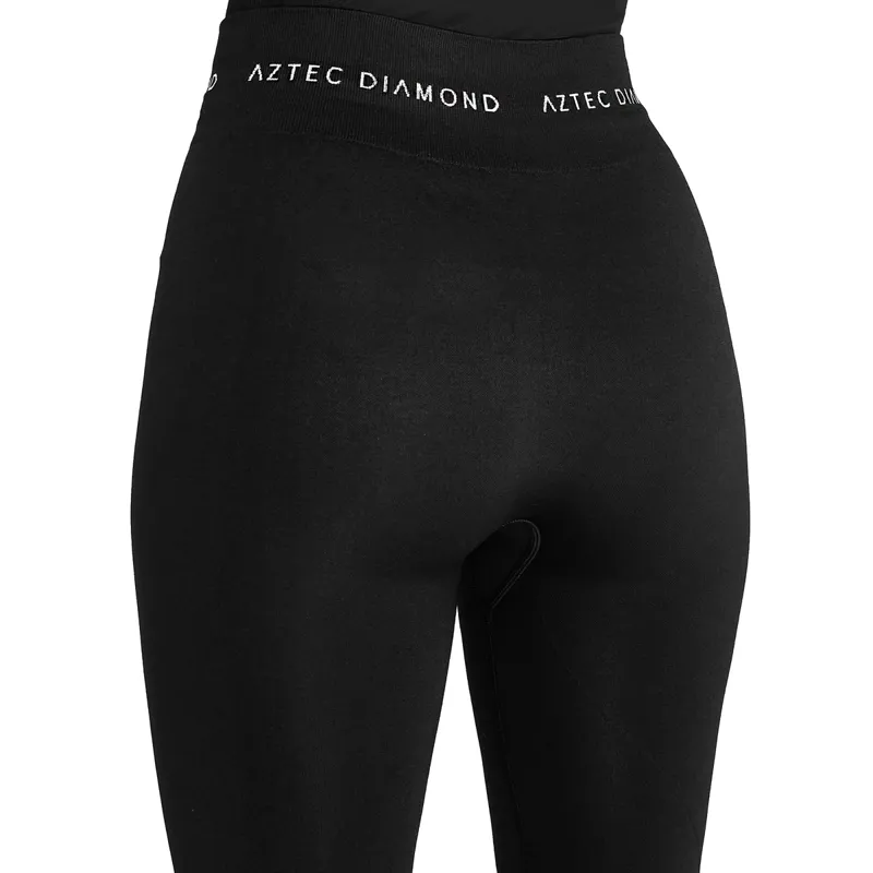 Aztec Diamond Thermal Ladies Under Breeches - Black-3