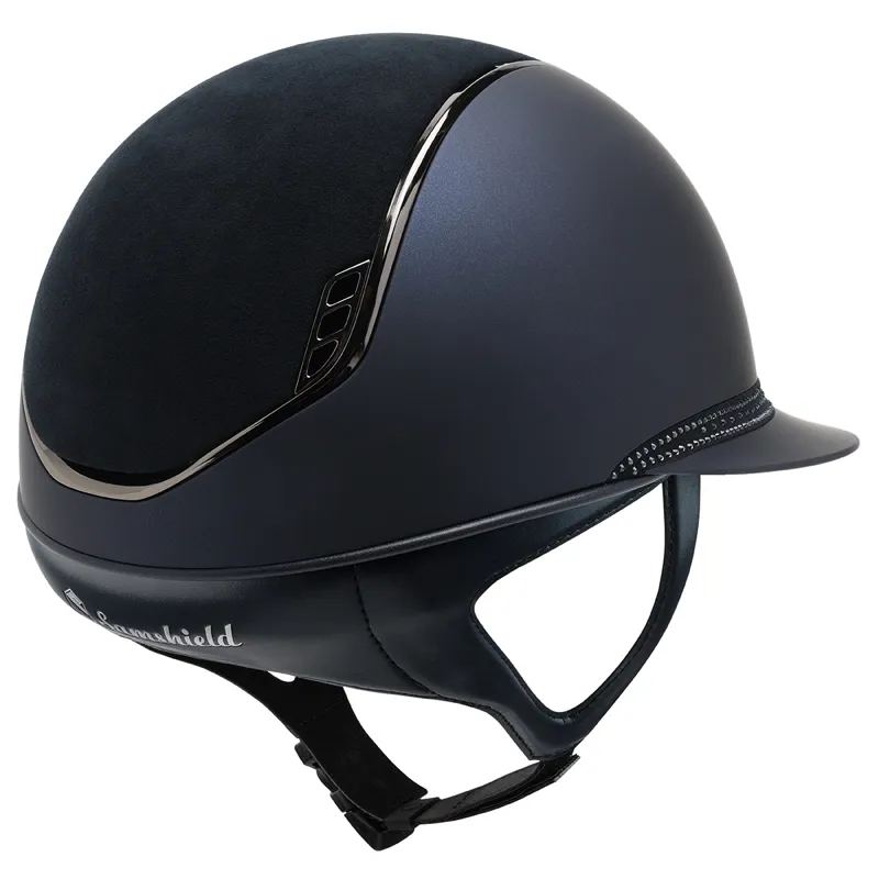 Samshield Miss Shield Shadowmatt 2.0 Tiara Riding Hat - Blue-2