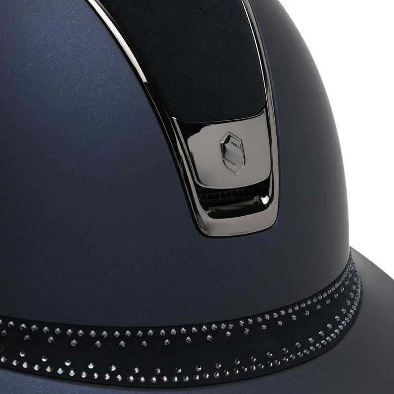 Samshield Miss Shield Shadowmatt 2.0 Tiara Riding Hat - Blue-1