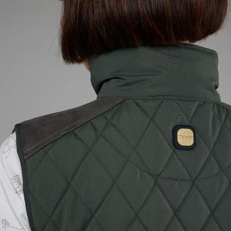 Toggi Storford Ladies Quilted Gilet - Dark Khaki-7