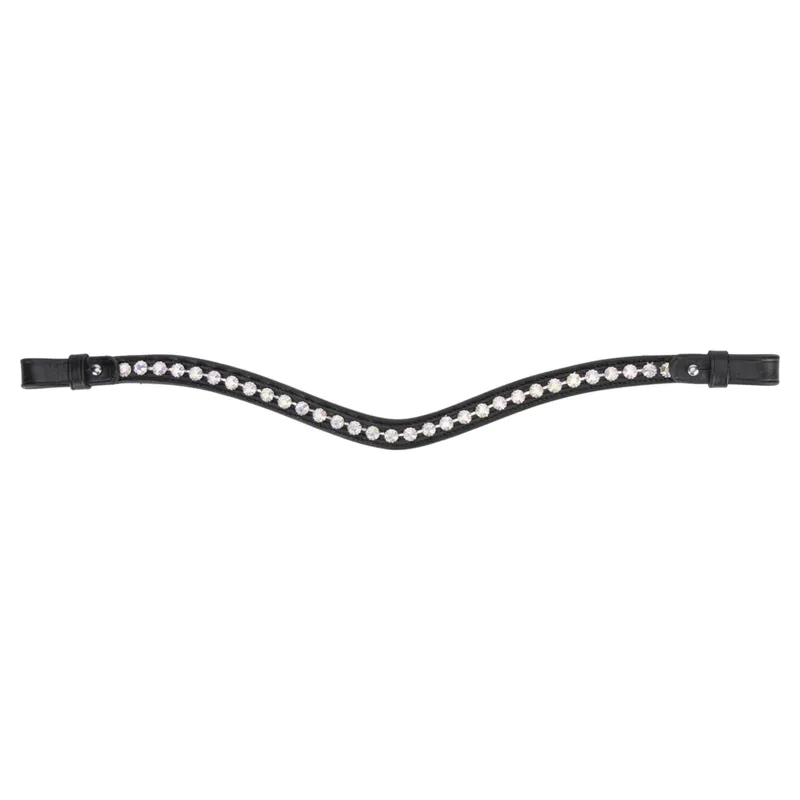 Velociti GARA Diamante Browband - Black/Iridescent Diamante