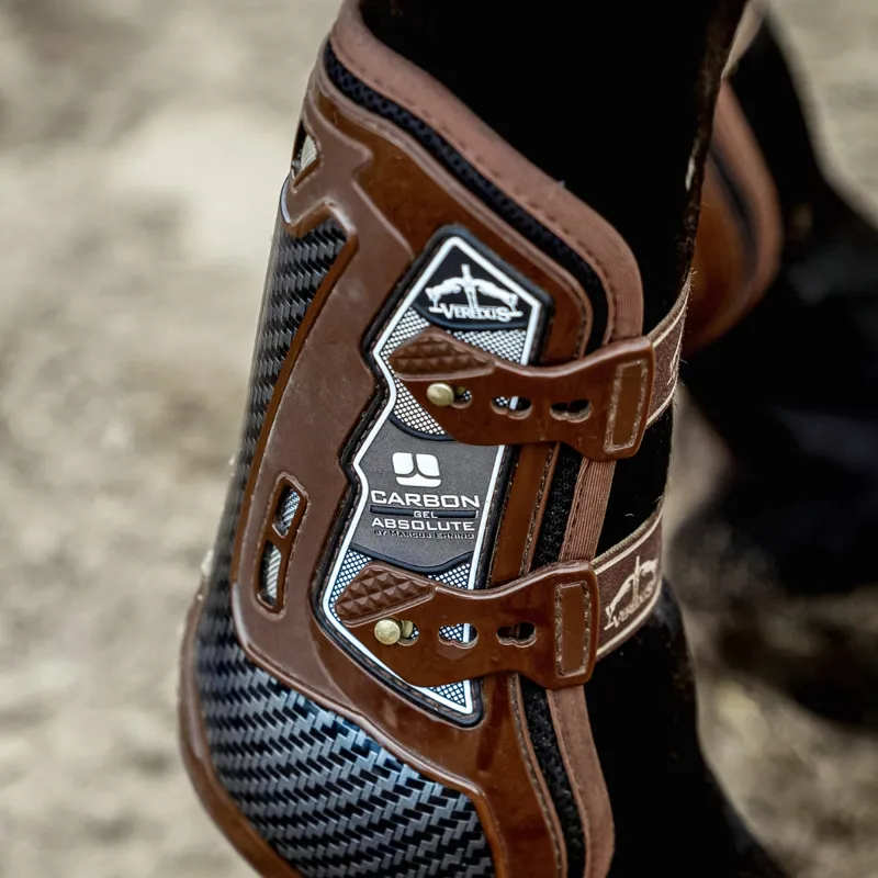 Veredus Carbon Gel Absolute Front Tendon Boots - Brown-5