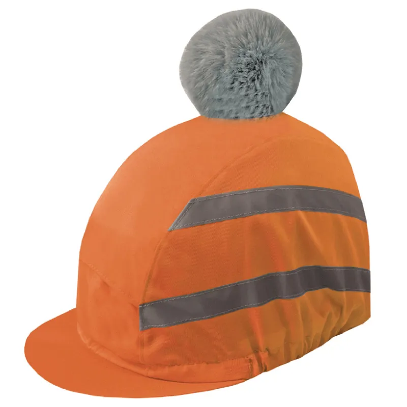 Equetech Vision HiViz Water Resistant Hat Silk - Orange