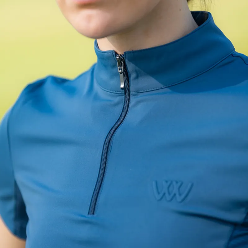 Woof Wear Tech Short Sleeve Womens Base Layer - Petrol Blue-4