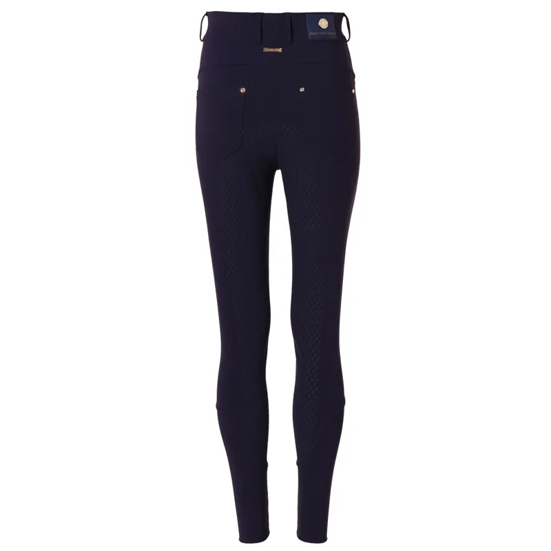 Holland Cooper Windsor Full Grip Ladies Breeches - Ink Navy-5