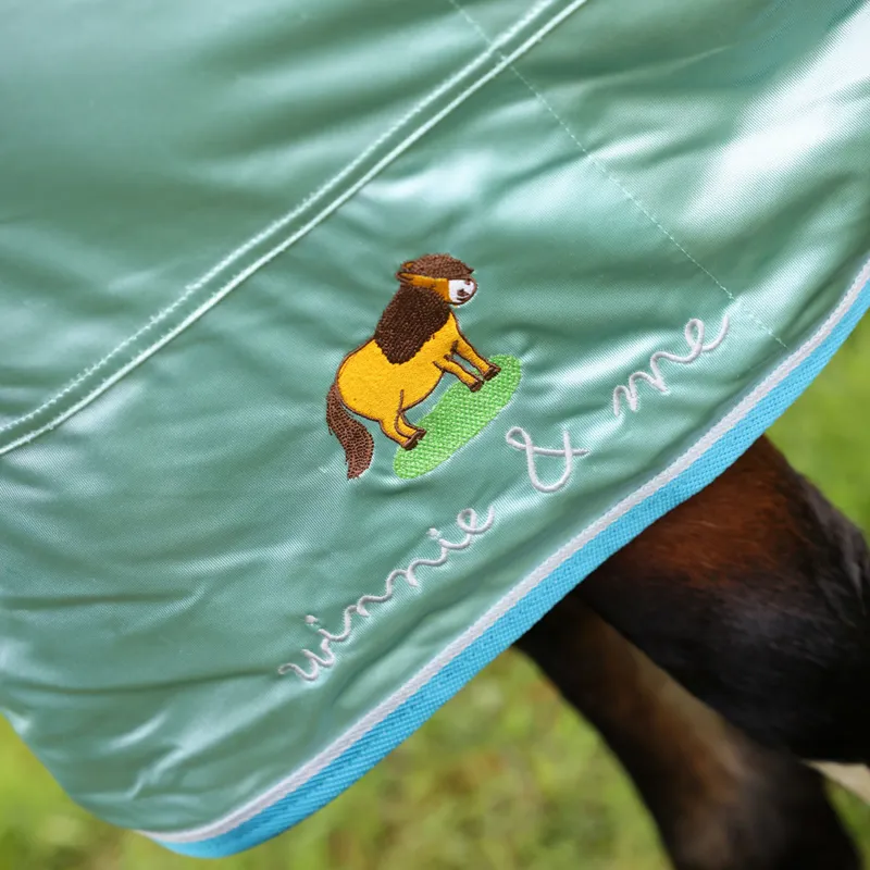 Winnie and Me Combo Neck Fly Rug - Blue-3