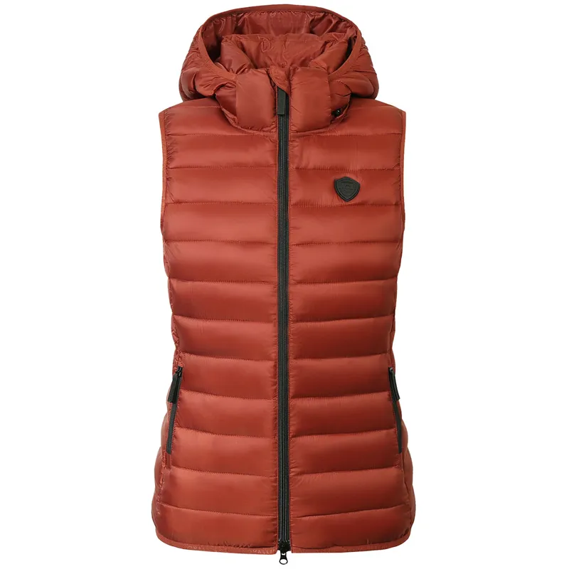 Covalliero Womens Quilted Gilet - Rust