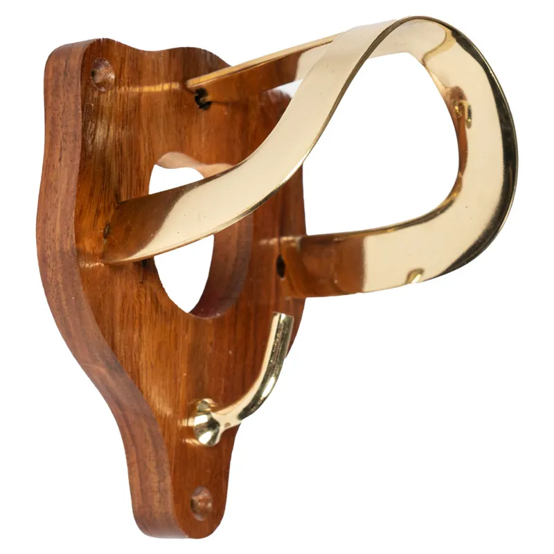 HKM Wooden/Brass Bridle Hook