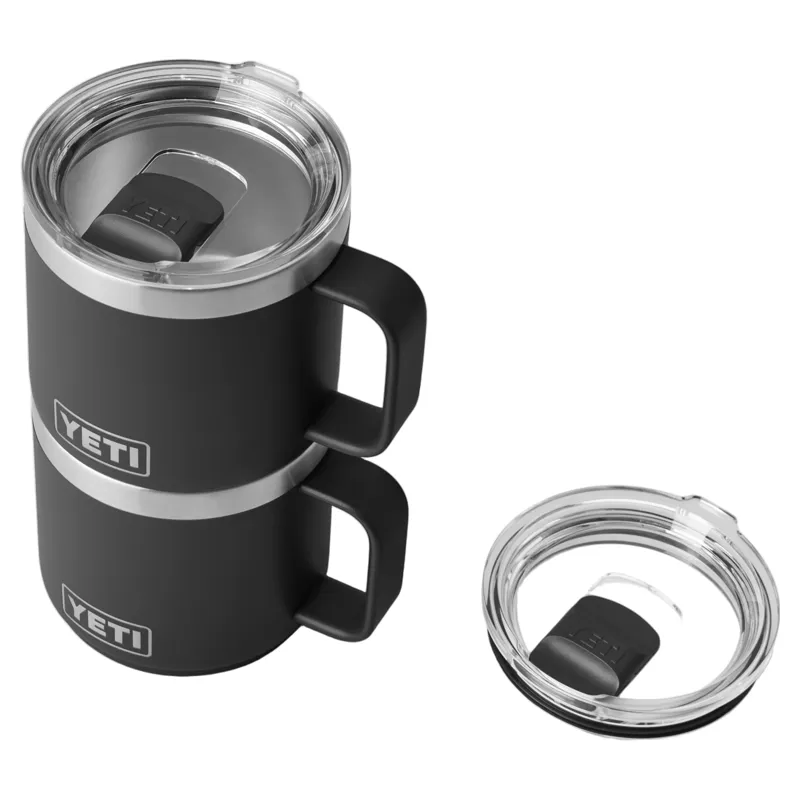 YETI Rambler 14oz/414ml Stackable Mug - Black-3