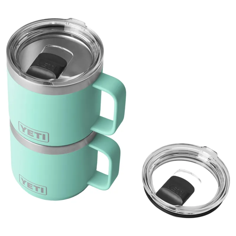 YETI Rambler 14oz/414ml Stackable Mug - Seafoam-6