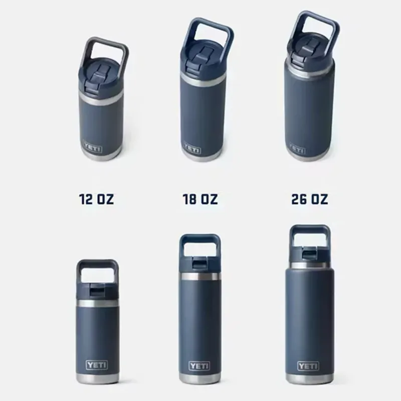 YETI Rambler 18oz/532ml  Straw Bottle - Navy-5