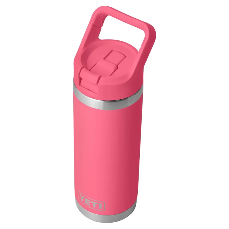 YETI Rambler 18oz/532ml  Straw Bottle - Tropical Pink-2