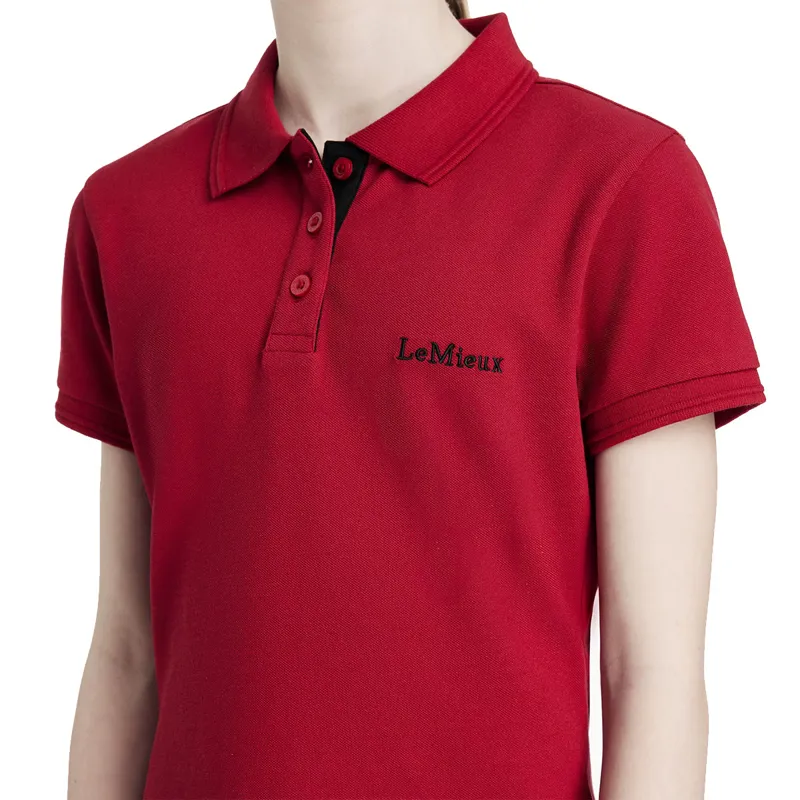 LeMieux Young Rider Classique Polo Shirt - Chilli-2