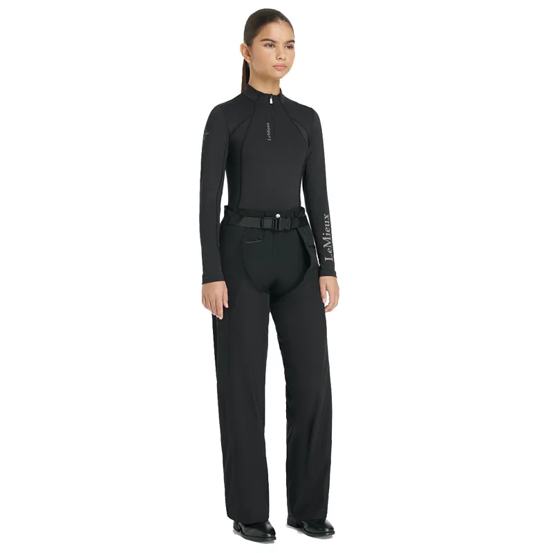 LeMieux Young Rider Stormwear Waterproof Chaps - Black-1