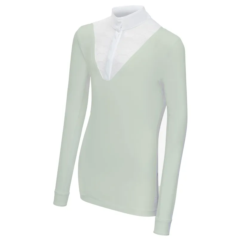 LeMieux Young Rider Eva Long Sleeve Competition Shirt - Pistachio-2