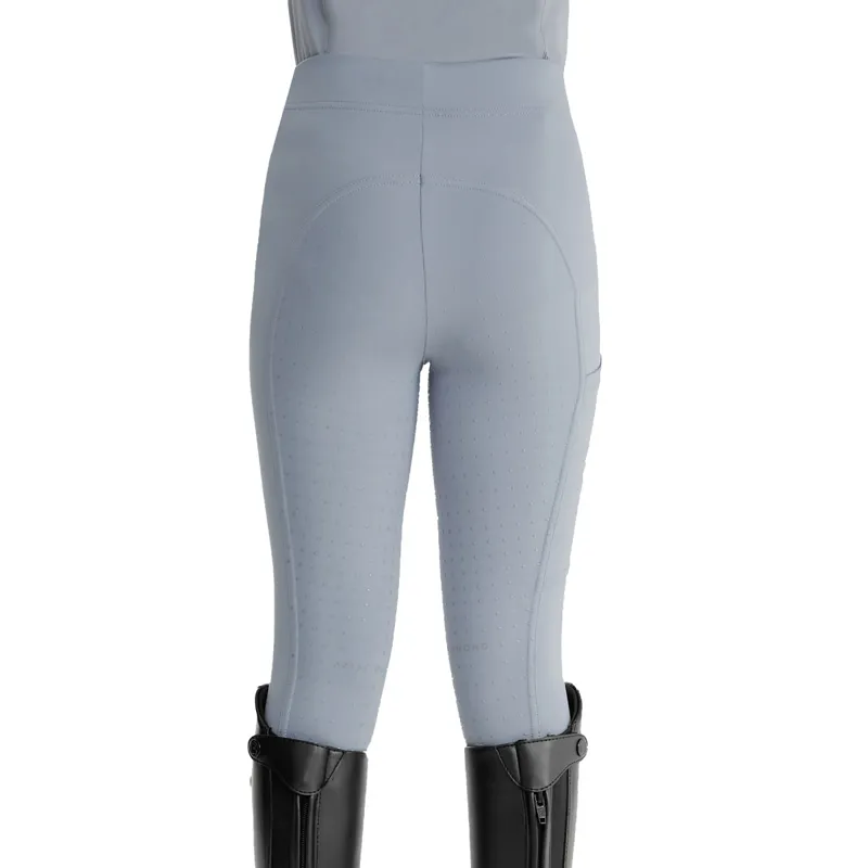 Aztec Diamond Young Rider Full Grip Riding Leggings - Ash Blue-3