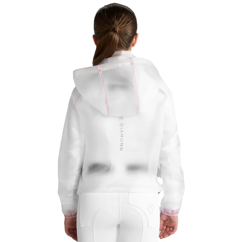 Aztec Diamond Young Rider Clear Rain Jacket - Pink-2