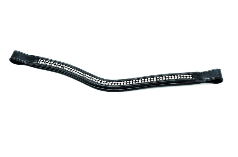 Dever Platinum Comfort Shaped Dressage Bridle - Black-4