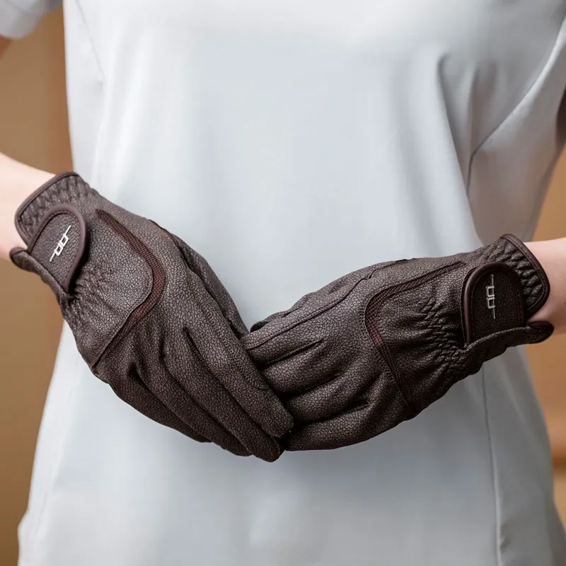 Alessandro Albanese Platinum Riding Gloves - Brown