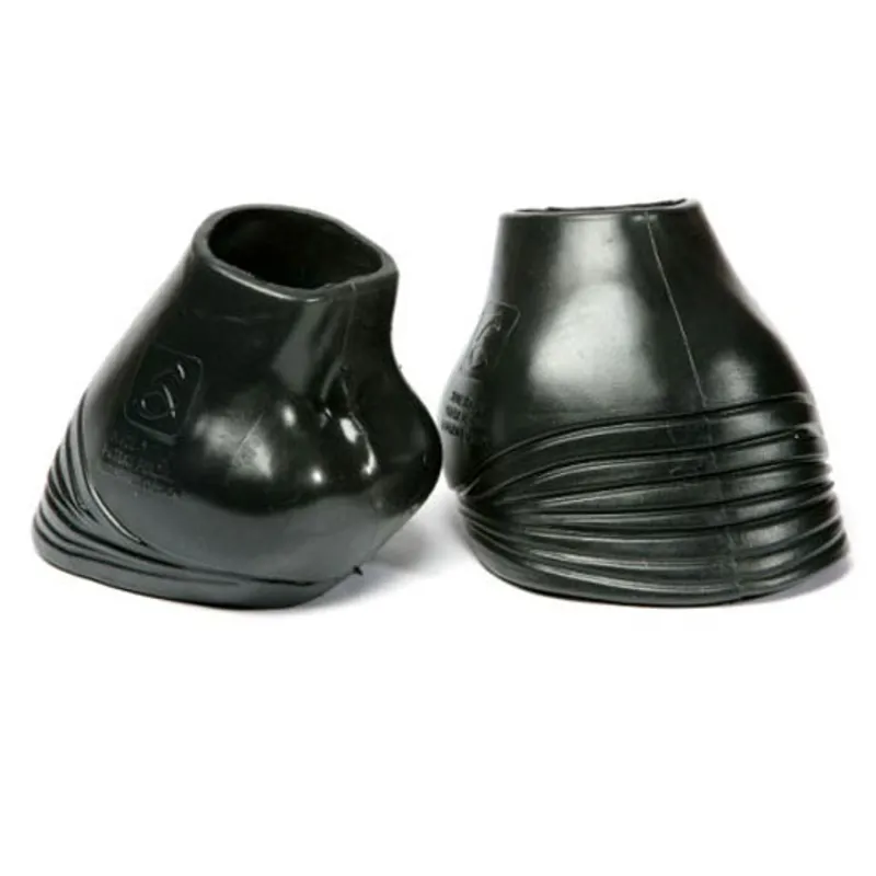 Acavallo Anatomical Non-Twist Gel Hoof Overreach Boots - Black