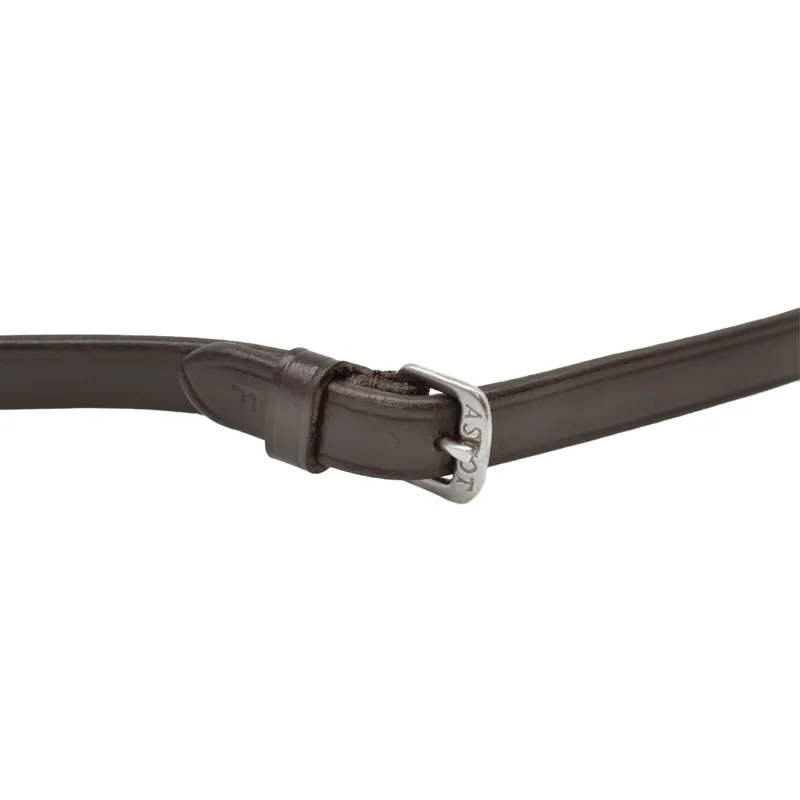 Dever Ascot Leather Dressage Reins - Brown-4