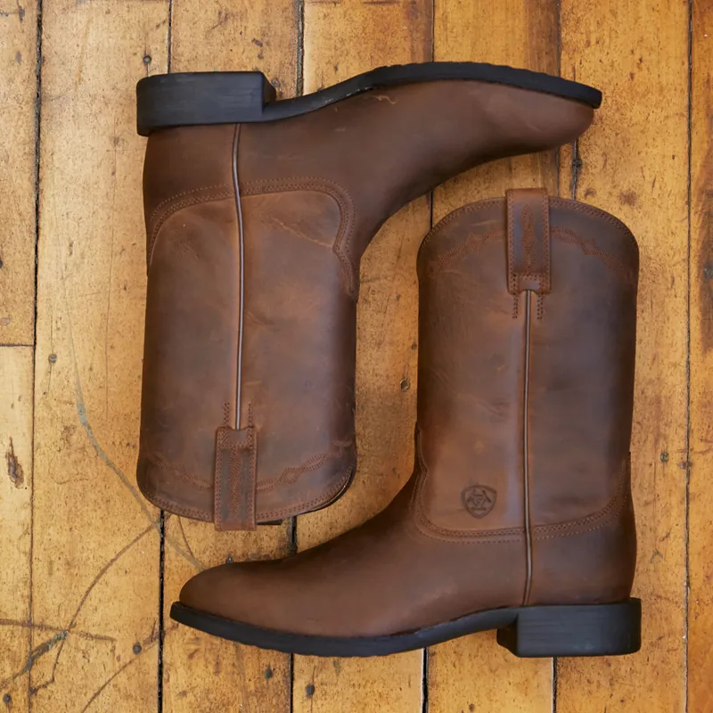 Ariat Heritage Roper Womens Western Boots - Distressed Brown-5